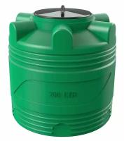 Вертикальная емкость (бак/бочка) на 200 литров для воды, диз. топлива, техн. жидкостей, молочной продукции, цвет-зеленый (V-200)