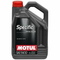 Моторное масло MOTUL Specific 504/507 5W-30 синтетическое 5 л