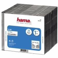 Коробка HAMA на 1CD/DVD H-51167 Slim Box прозрачный (упаковка 25шт) (825821) (51167)