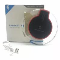 Беспроводное зарядное устройство FANTASY wireless charger Black Кабель Micro USB в комплекте. Макс. выходной ток 1А. Количество разъемов 1. Максимальное входное напряжение 5В. Максимальное выходное напряжение 5В