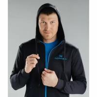 Толстовка, NordSki, HOOD NSM599700, black/blue, унисекс, (XXL)