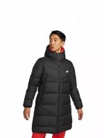 Куртка Nike hooded puffer long coat 'Black' размер M