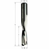 Фреза из твёрдого сплава спиральная нижний рез 4x15x60 Z=2 S=6 RH CMT 192.640.11