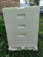 Улей для пчёл 12 рамочный ППУ (дно, дадан, два магазина, крышка)