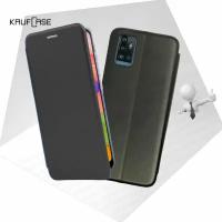 Чехол книжка KaufCase для телефона ZTE Blade A71 (6.52"), черный. Трансфомер