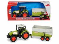 Трактор Dickie Toys Claas Ares, с прицепом, 36 см (3736004)