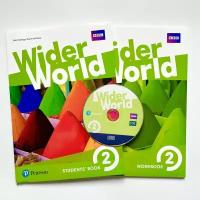 Wider World 2 полный комплект: Учебник - Student's Book + Рабочая Тетрадь - Workbook + диск