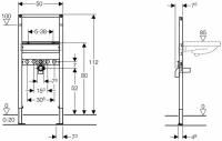 Инсталляция для раковины Geberit Duofix 111.434.00.1