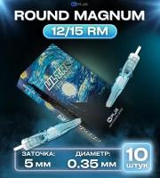 WJX ULTRA Картриджи для тату Round Magnum 12/15 RM 0,35 мм модули для тату машинки