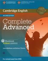 Complete. Advanced. Second Edition. Workbook without Answers (+CD) | Matthews Laura