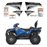 Наклейки POLARIS SPORTSMAN 570 серые