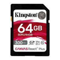 Карта памяти KINGSTON 64Gb Canvas React Plus SDXC UHS-II U3 V90 (300/260 Mb/s)