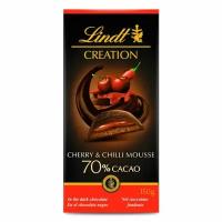 Шоколад темный Lindt Creation 70% Cherry & Chilli Mousse Вишня и чили 150 гр (Финляндия)