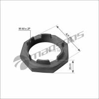 MANSONS 100565 100.565MNS_гайка ступицы! корончатая M60x2 SW80 H=20 RHT \Scania 3/4-ser