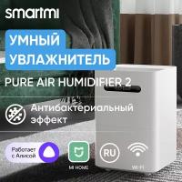 Увлажнитель воздуха с функцией ароматизации Smartmi Evaporative Humidifier 2, CJXJSQ04ZM Global, белый