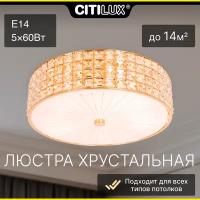 Citilux Портал CL324152 Люстра хрустальная Золото