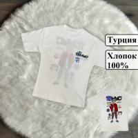 Футболка Zara, размер 11-12 лет 146-152-164 см, белый