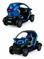 Металлическая машинка Kinsmart 1:18 «Renault Twizy» инерционная, синяя