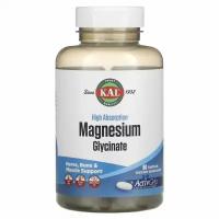 KAL Magnesium Glycinate, высокая абсорбция, 90 активных гелевых капсул