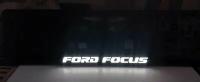 Рамка номера со светодиодной LED подсветкой с логотипом для автомобиля,Ford Focus,тюнинг авто,рамка гос номер, 1 шт, 12 В