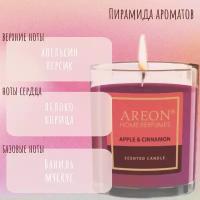 Ароматическая свеча Areon HOME PERFUMES Яблоко с корицей / Apple & Cinnamon