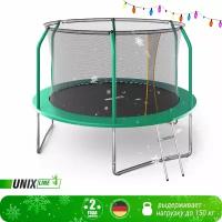 Каркасный батут Unix Line SUPREME BASIC 10 ft 305х305х256 см, зеленый