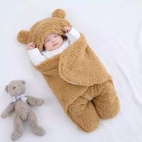 Плюшевая пеленка для новорожденных Brown Teddy