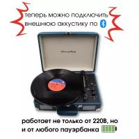 Проигрыватель виниловых дисков SunnyDays SD1NA синий