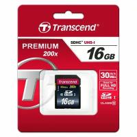 Карта памяти Transcend SDHC 16Gb I 200X Class 10