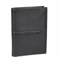 Портмоне кожаное мужское Gianni Conti, черно-зеленый, 587479 black-grey