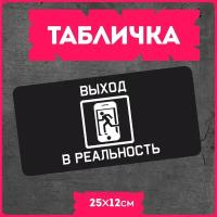 Таблички информационные для дома " Вход в реальность "