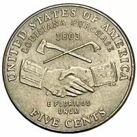 США 5 центов 2004 г. (200 лет экспедиции Льюиса и Кларка - Приобретение Луизианы) (P)