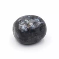 Камень натуральный "Ларвикит" (Норвежский Черный Лабрадор), галтовка (10-15 г, 18-23 мм)