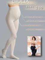 Колготки Giulia MAMA COTTON 200 размер 3/M, moon light (бежевый)