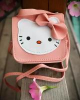 Сумка детская Hello Kitty сумочка с кошечкой на лямке розовая