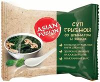 Asian Fusion Суп быстрого приготовления грибной со шпинатом и яйцом, 12 гр