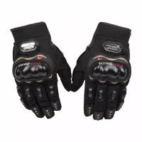 Мотоперчатки перчатки текстильные Pro Biker MCS-01C для мотоциклиста на мотоцикл скутер квадроцикл, черные, 2XL