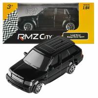 Машинка металлическая Uni-Fortune RMZ City 1:64 Range Rover Sport, без механизмов, цвет черный