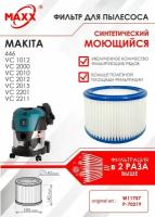 Фильтр синтетический, моющийся для пылесоса Makita VC 1012, 1012, 2000, 2012, 2512L 3011L 3511L 3012L 3012M, P-70219