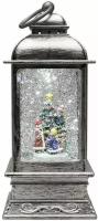 Декоративный фонарь Рождество светодиодный 10,5х10,5х24 см