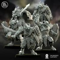 Warhammer Beastmen Elite Warriors Swords/Зверолюди Элитные Воины Мечи