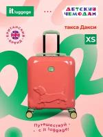 Чемодан-каталка IT Luggage, ручная кладь, 34х45х20 см, 2 кг, зеленый, коралловый