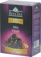 Beta Tea Чай черный байховый Fusion Фруктовый микс, листовой, 90 г