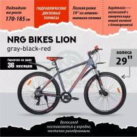 Велосипед NRG Bikes LION 29'' AL/19'', gray-black-red