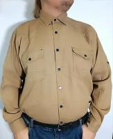 Рубашка BARCOTTI, размер 3XL, коричневый