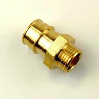 Муфта PE-X латунь HG Дн 25х1/2" НР (QE)