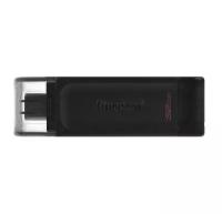 Флешка Kingston DT-70 32Гб, USB-C 3.2, чёрный (DT70/32GB)