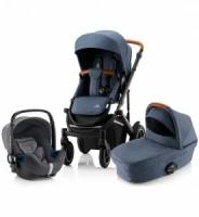 Детская коляска 3-в-1 Britax Roemer Smile III (Baby-safe3 i-size), Indigo Blue