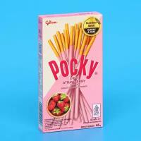 Бисквитные палочки POCKY со вкусом клубники, 45 г