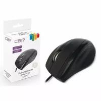 Мышь проводная CBR CM-307, чёрная, USB. Разрешение: 1200 dpi. Кнопок: 2 + колесо-кнопка. Дизайн для правой и левой руки. (1/100)